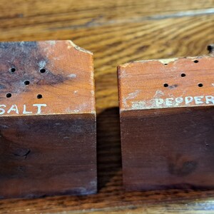 Black Walnut Wooden Salt and Pepper Shakers Set, Handmade