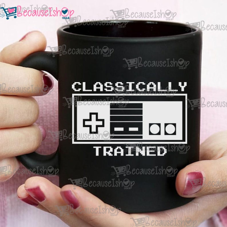 Classically Trained, Geek,Gamer,Gameboy,Controller, digital, cricut,EPS file, Downloadable Cut File, Svg files for Cricut, Png, Dxf,SVG File image 3