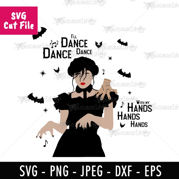 Wednesday Addams Dance Scene , Wednessday, Wednesday Addams, Addams Family, Downloadable Cut File, Svg files for Cricut, Png, Dxf,SVG File