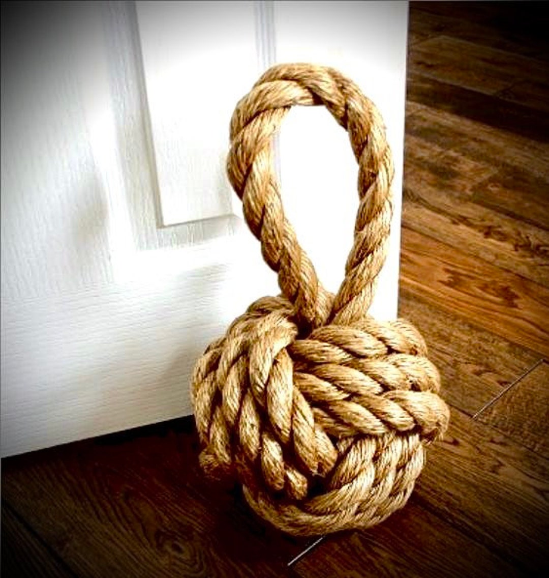 Maritime Decorative Doorstop Knot Handmade Made of Sailw Gift Etsy