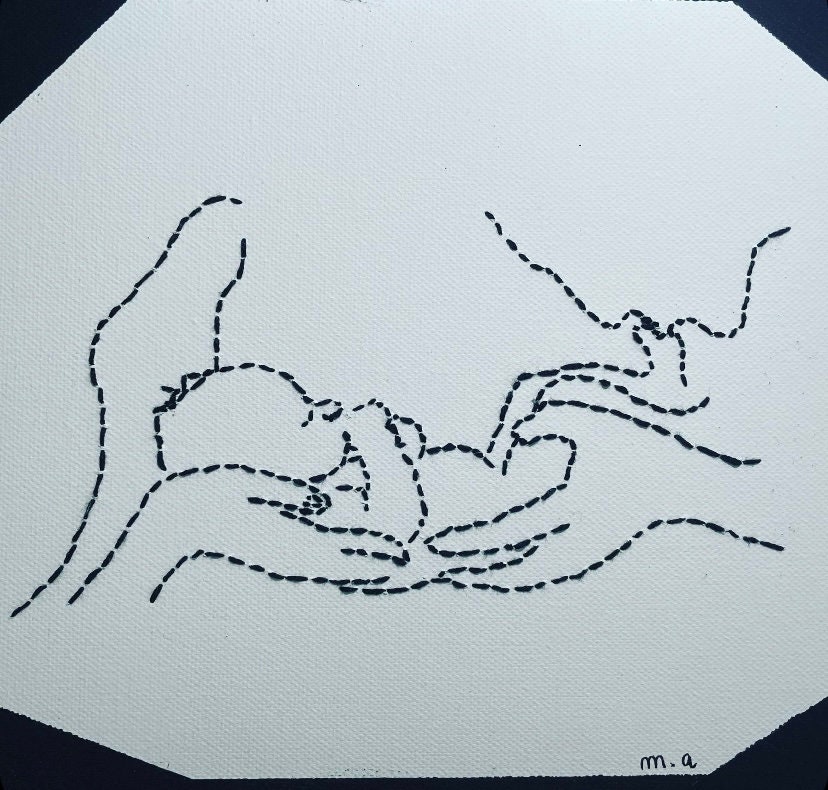 Famille Broderie sur Toile