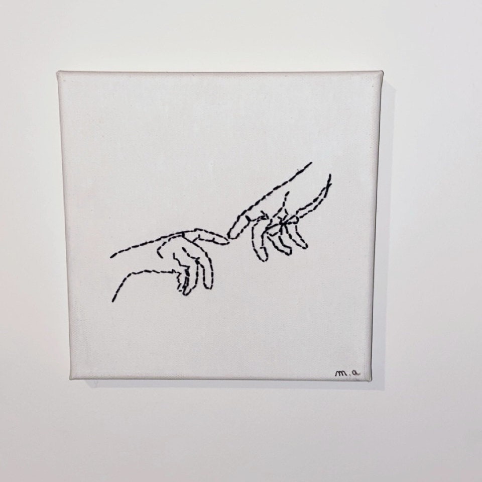 Michel-Ange Broderie sur Toile