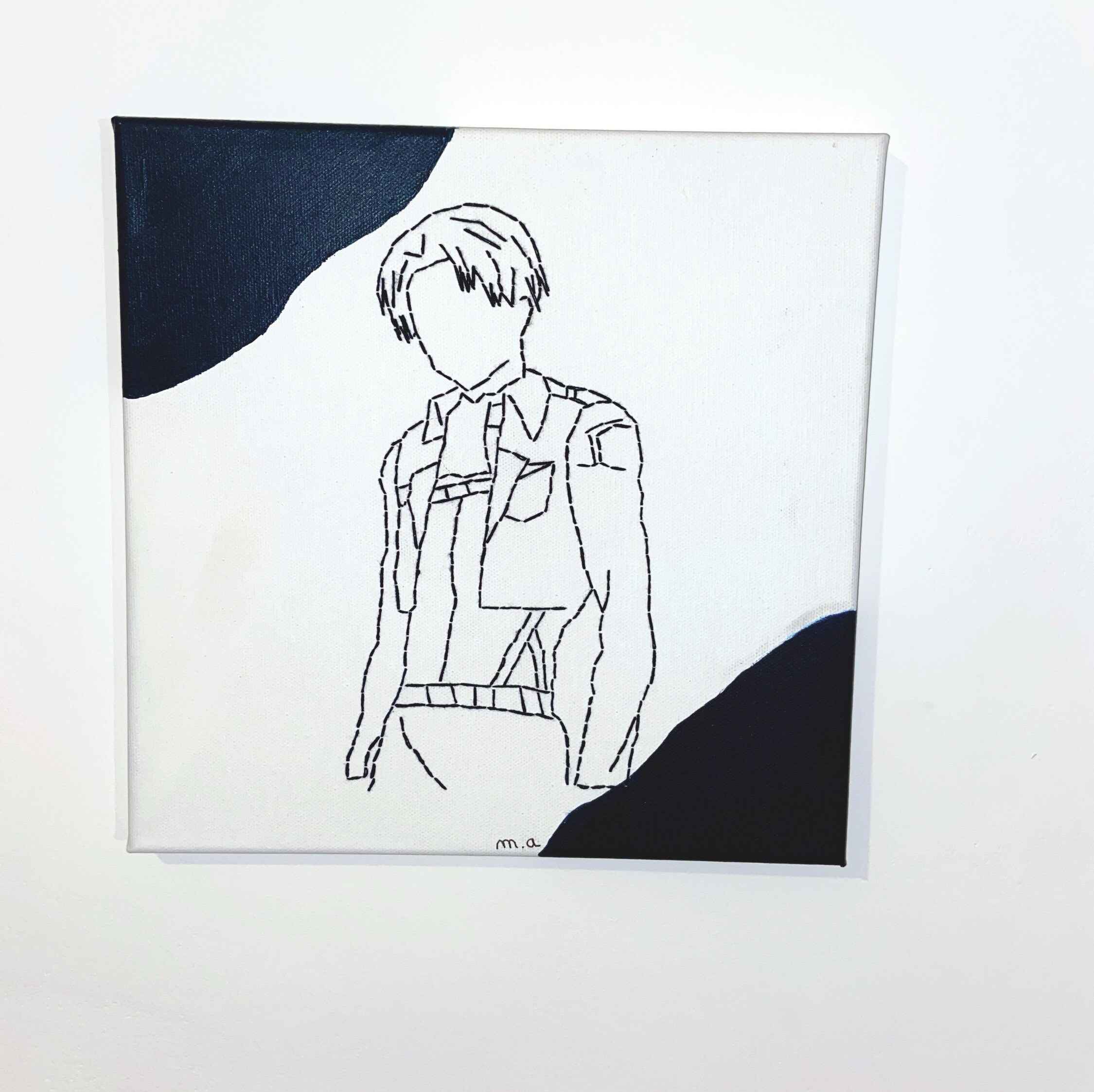 Snk Livaï Broderie sur Toile