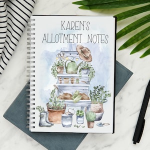 Personalised A5 Allotment Notebook/ Journal with 60 lined pages - Gifts for Allotment Owners - Allotment Gifts - Gift for Gardeners