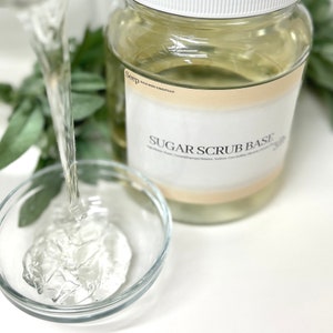 Foaming Sugar Scrub Gel Base wholesale, bottle, label and resell as your own. Party favors wedding favors, gift baskets, waxing scrub