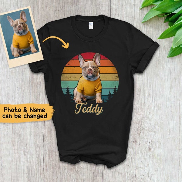 Custom Pet Shirt, Custom pet portrait, Gift for Dog Lover, Personalized Shirt, Custom Pet Drawing Shirt, Custom Pet Photo Shirt