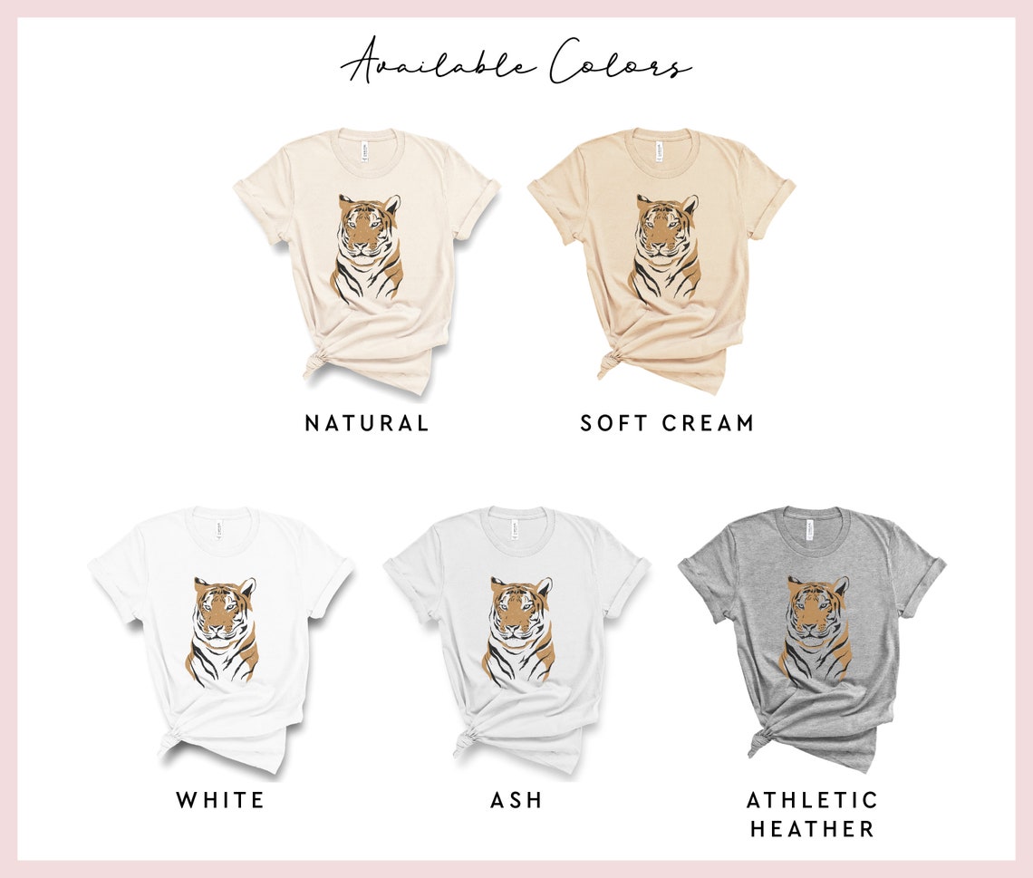 Tiger Graphic Tee Vintage Tiger Oversized Tee Tropical Etsy UK