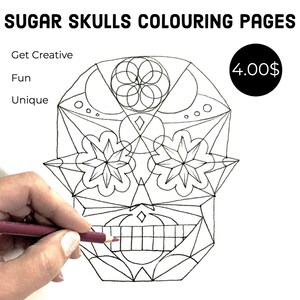 Sugar Skulls Malvorlagen