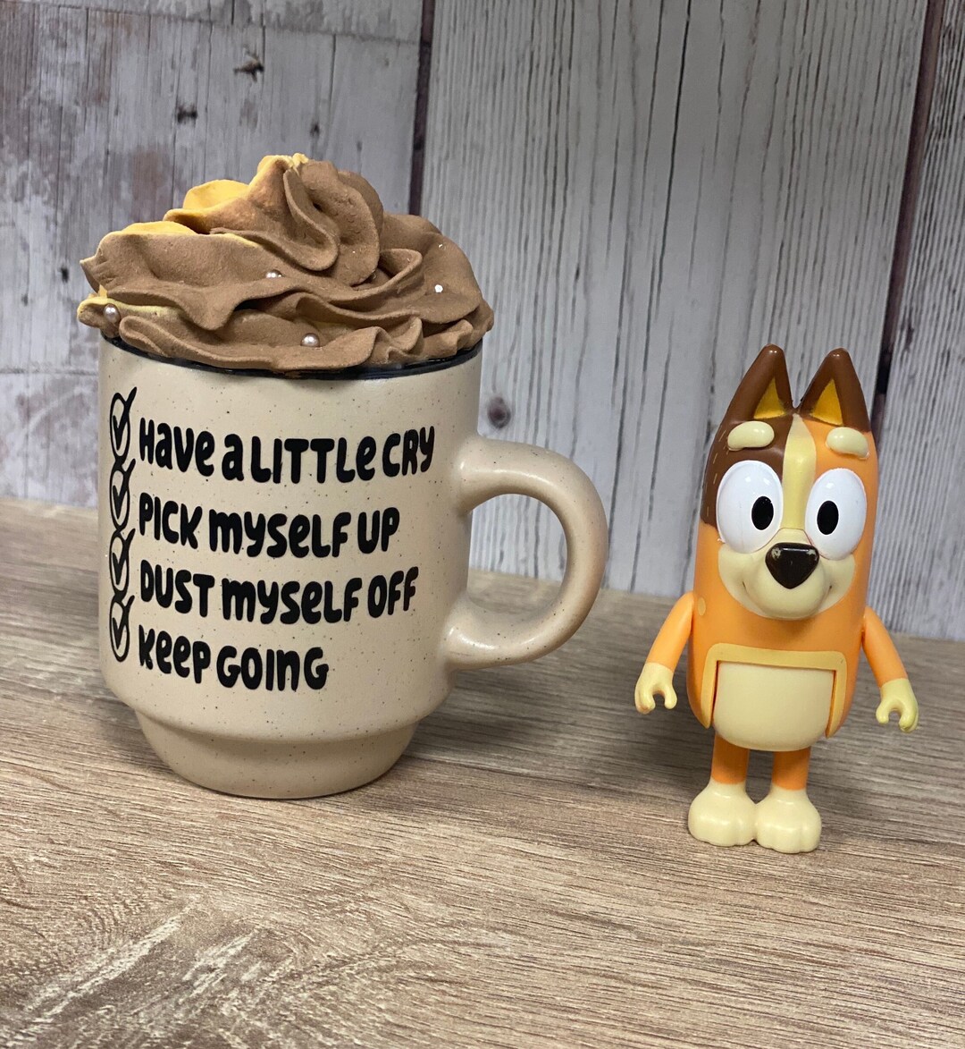 The Show Bluey / Chili Heeler Inspired Brown Mini Mug and Etsy