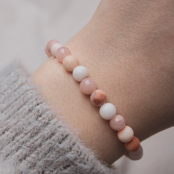 Perlenarmband • Peachy • Halbedelsteinperlen • Spring Collection