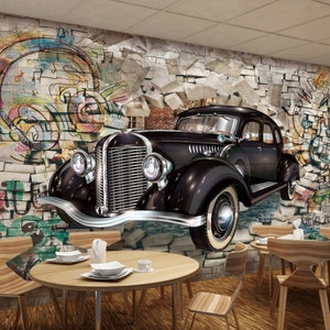 Retro peel and stick wallpaper 3d wallpaper mural  Removable wallpaper Textured wallpaper fabric wallpaper vinyl wallpaper Bedroom wallpaper