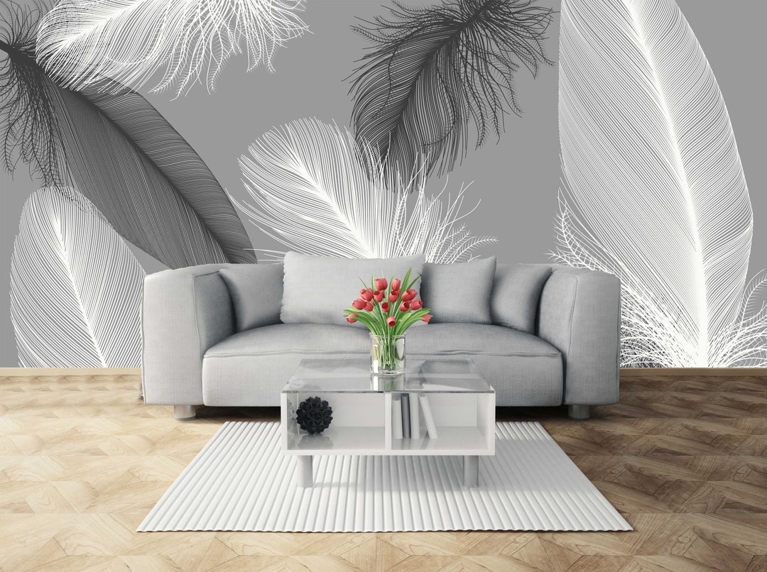 Black and White Wallpaper Modern Luxury Wallpaper Removable - Etsy