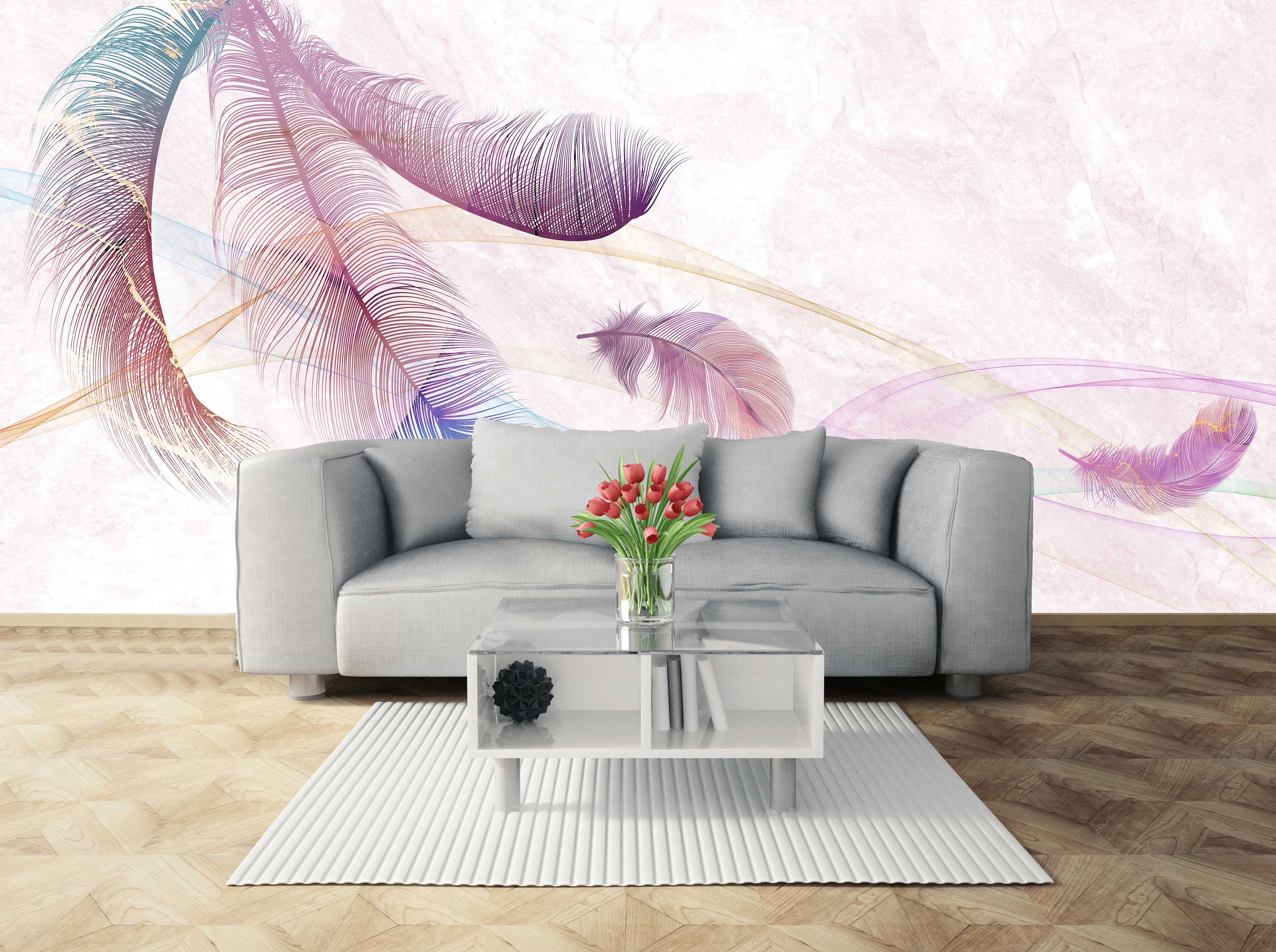 Modern Luxury Peel and Stick Wall Mural Abstract Removable Etsy UK