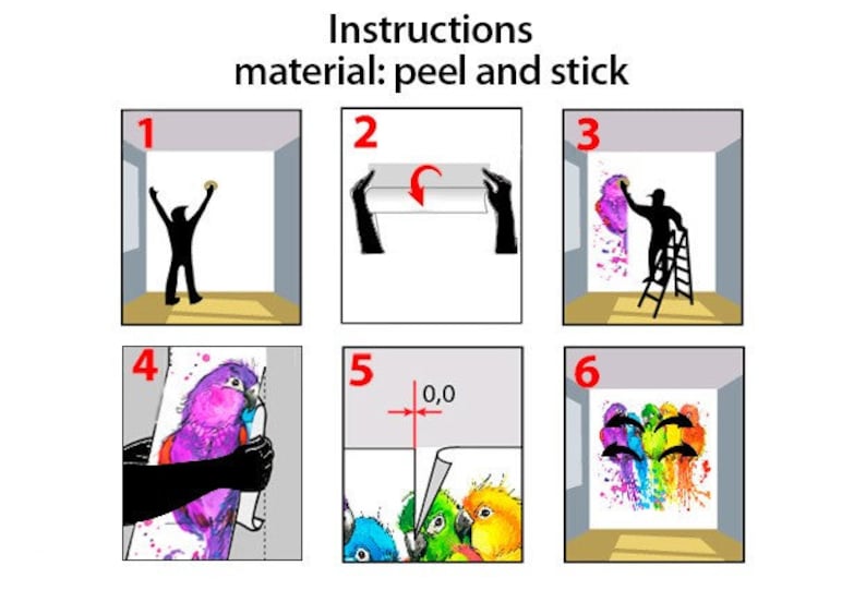 Peel and Stick Flower Wall Backdrop Peony Wallpaper Botanical Etsy