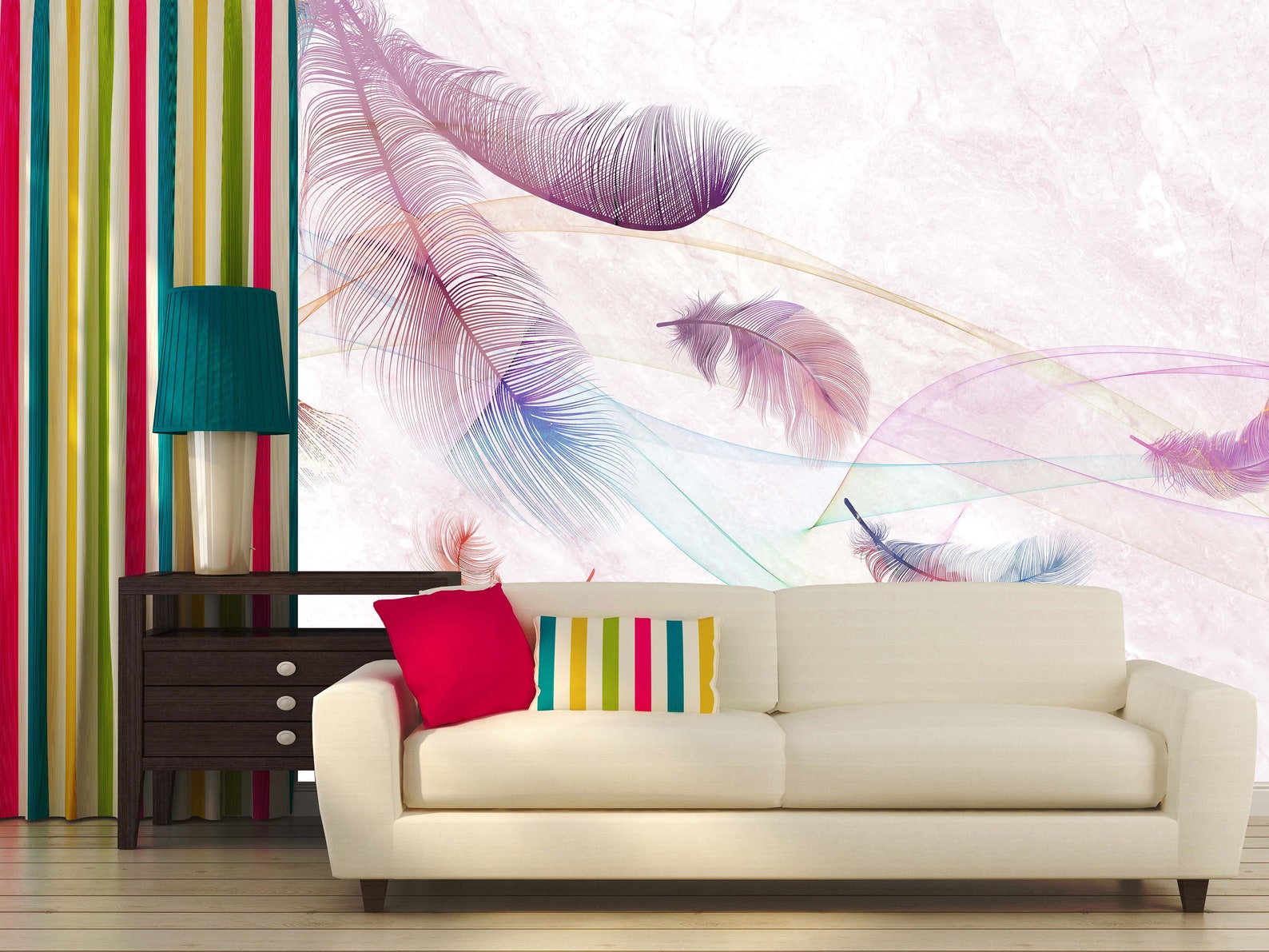 Modern Luxury Peel and Stick Wall Mural Abstract Removable Etsy UK