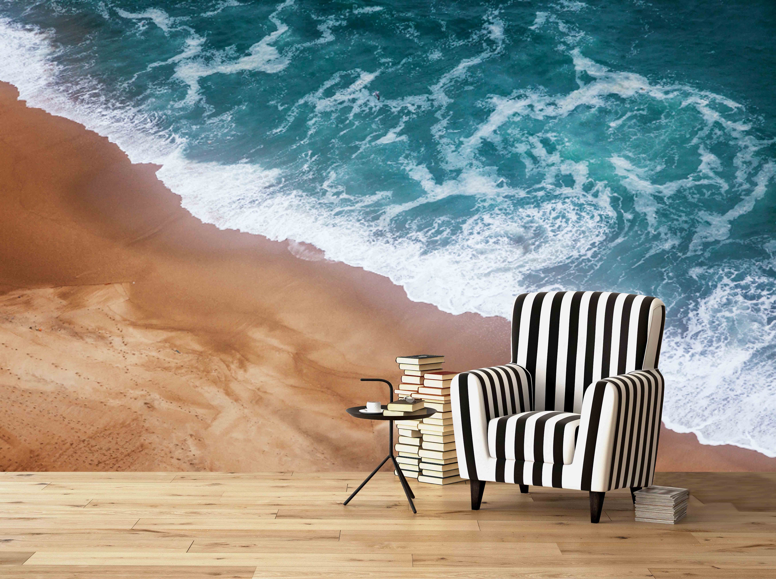 Wallpaper Murals Beach Modern Wallpaper Removable Wallpaper Textured