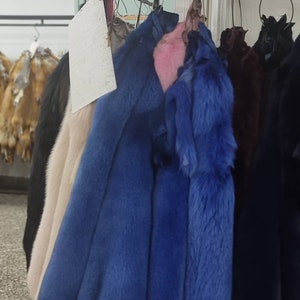 Geverfde Hemelsblauwe Fox Fur Skin/Pelt