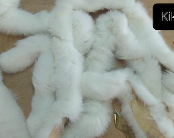 Shadow White Real Fox Fur Strips,Fur Strips,Fox Fur Trims,Real Fur Strips