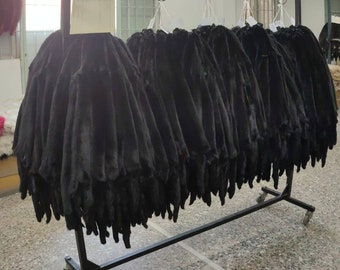 Total Black Mink Fur Skin/Pelt