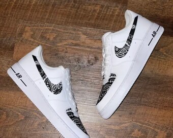 black bandana air force ones