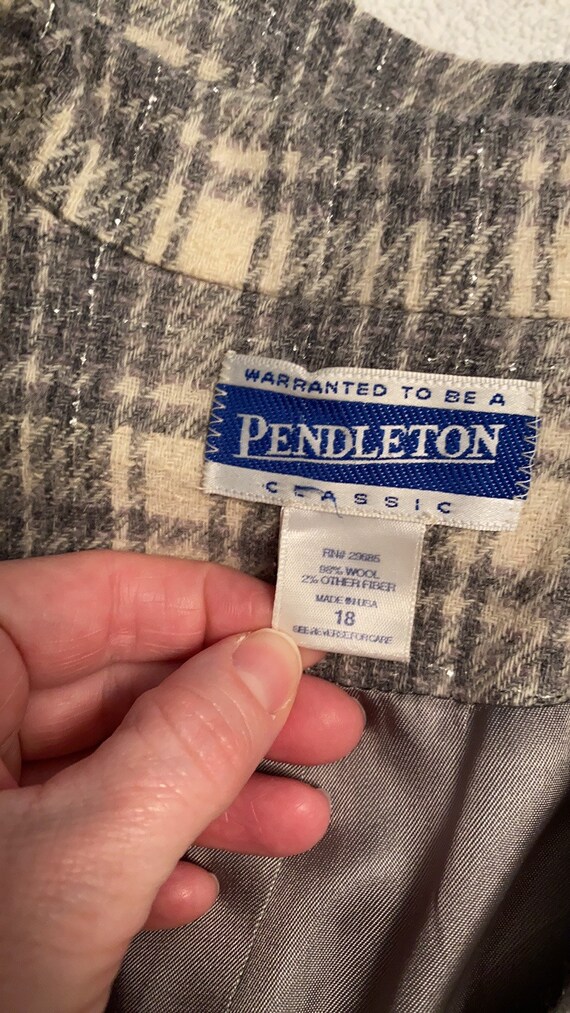 Pendleton wool coat 2 button Size 18 - image 8