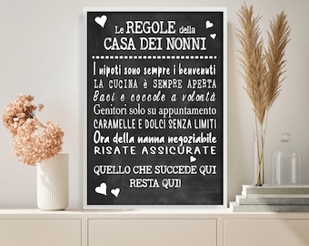 Plakat Zasady Domu Dziadków