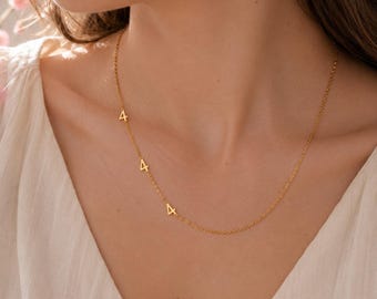 Custom Personalized Angel Number Necklace – Dainty 14K Sterling Silver Birth Year Jewelry