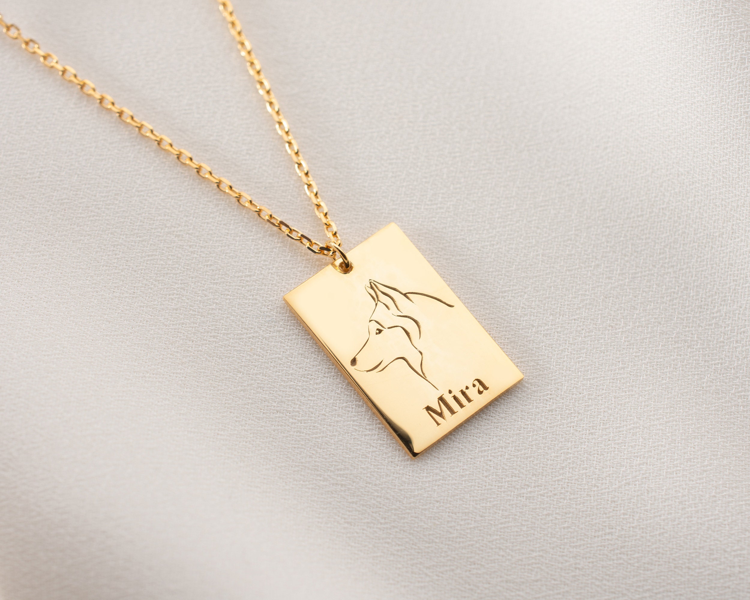 Jack Name Necklace Etsy