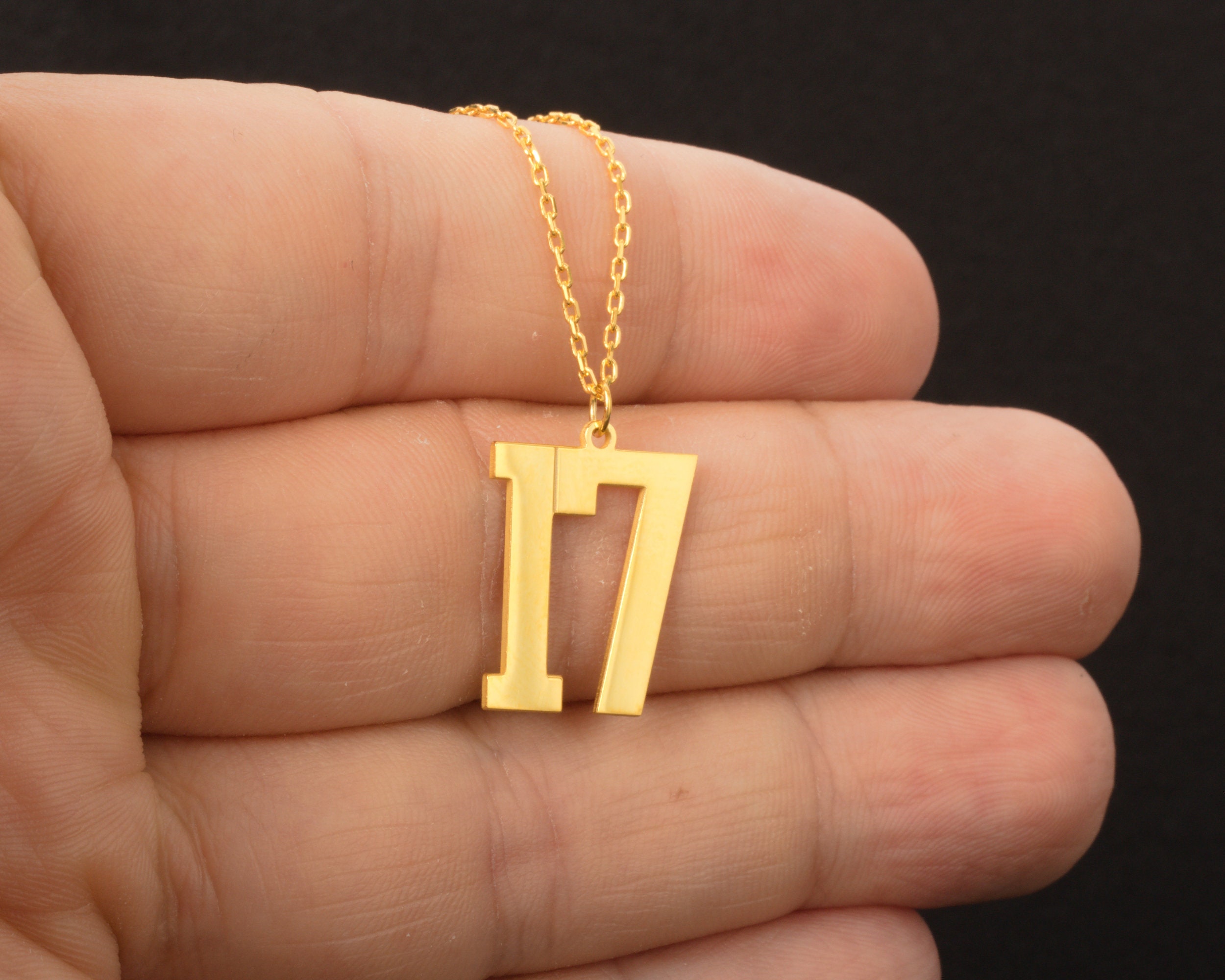 Number Necklace Football Sport Number 