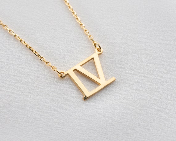 Roman numeral 4 best sale necklace