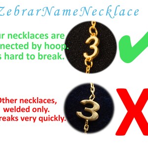 Infographic detailing care instructions for the Personalized Number Necklace, including tips for maintaining shine and longevity. Clear 'How to Order' steps.