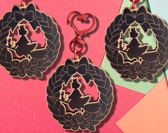 Kiki wooden keychain