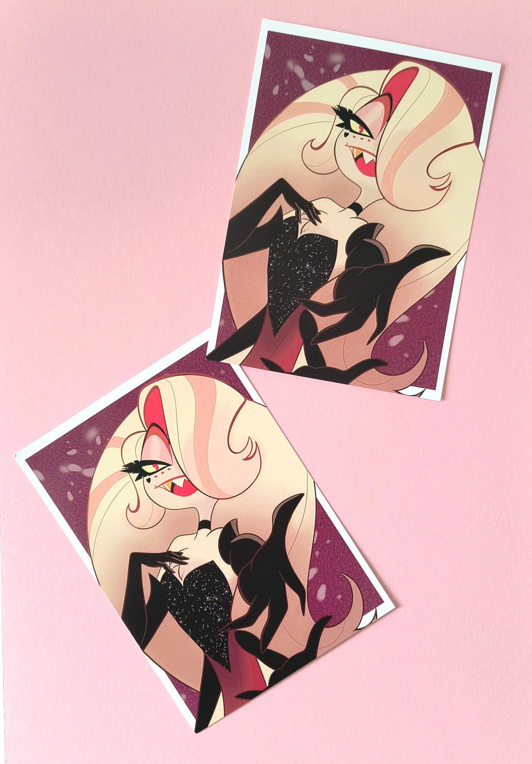Hazbin Hotel - Angel Dust Drag Ver Art Print A6 - Etsy