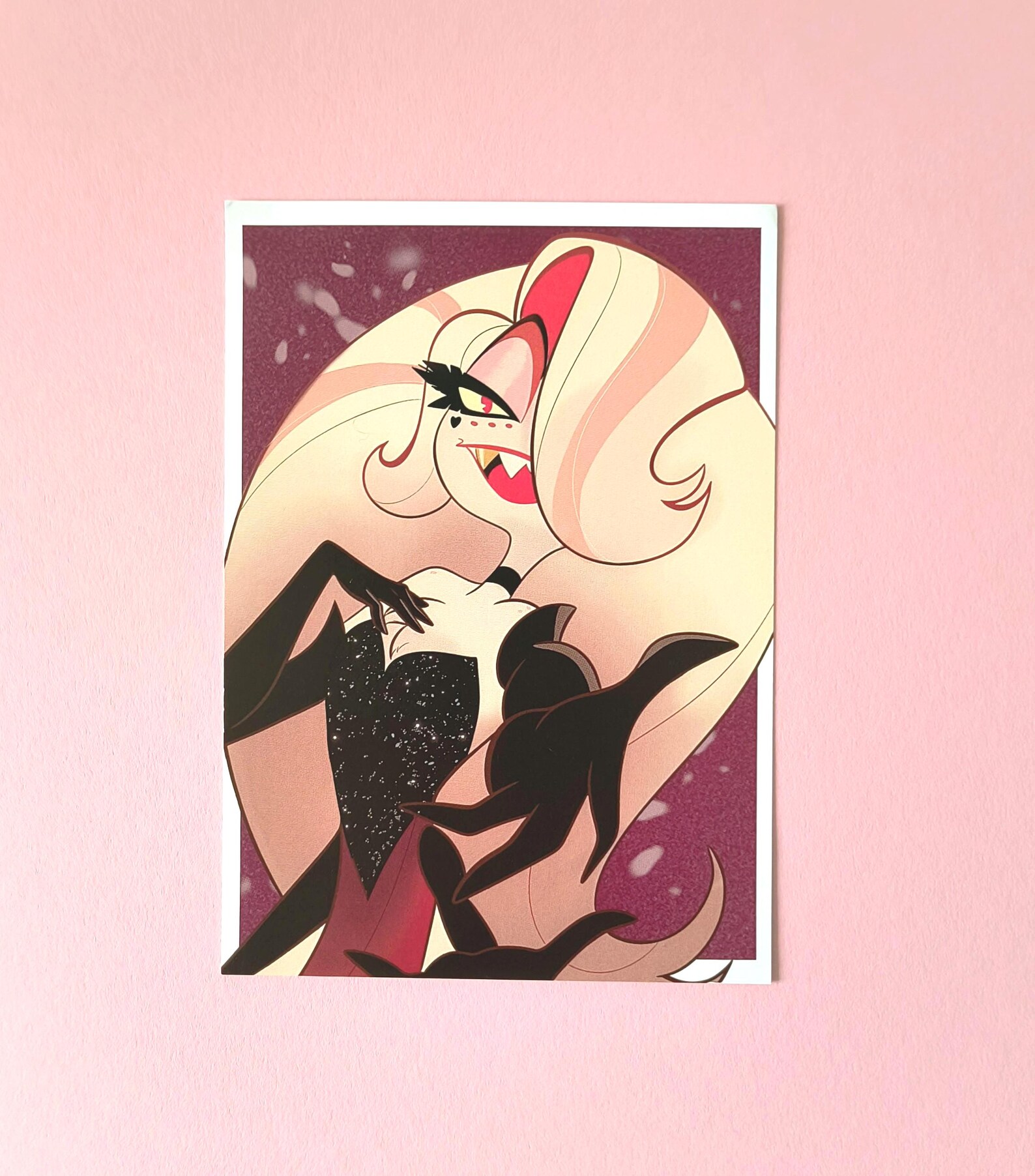 Hazbin Hotel - Angel Dust Drag Ver Art Print A6 - Etsy