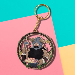 Dungeon Meshi - Senshi wooden keychain