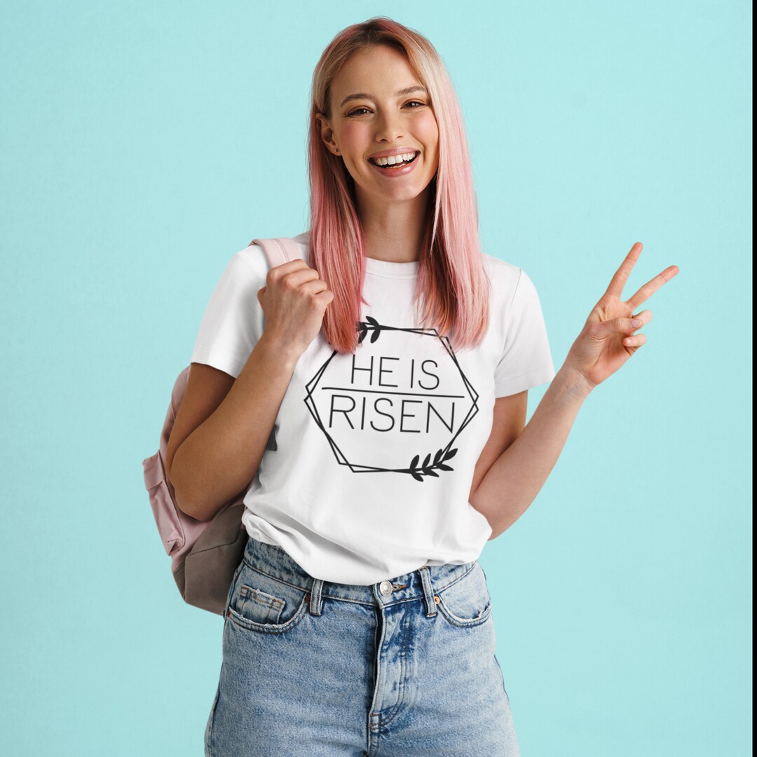 Easter Shirt, He is Risen, Women's Easter Shirt, Easter Gift - Etsy