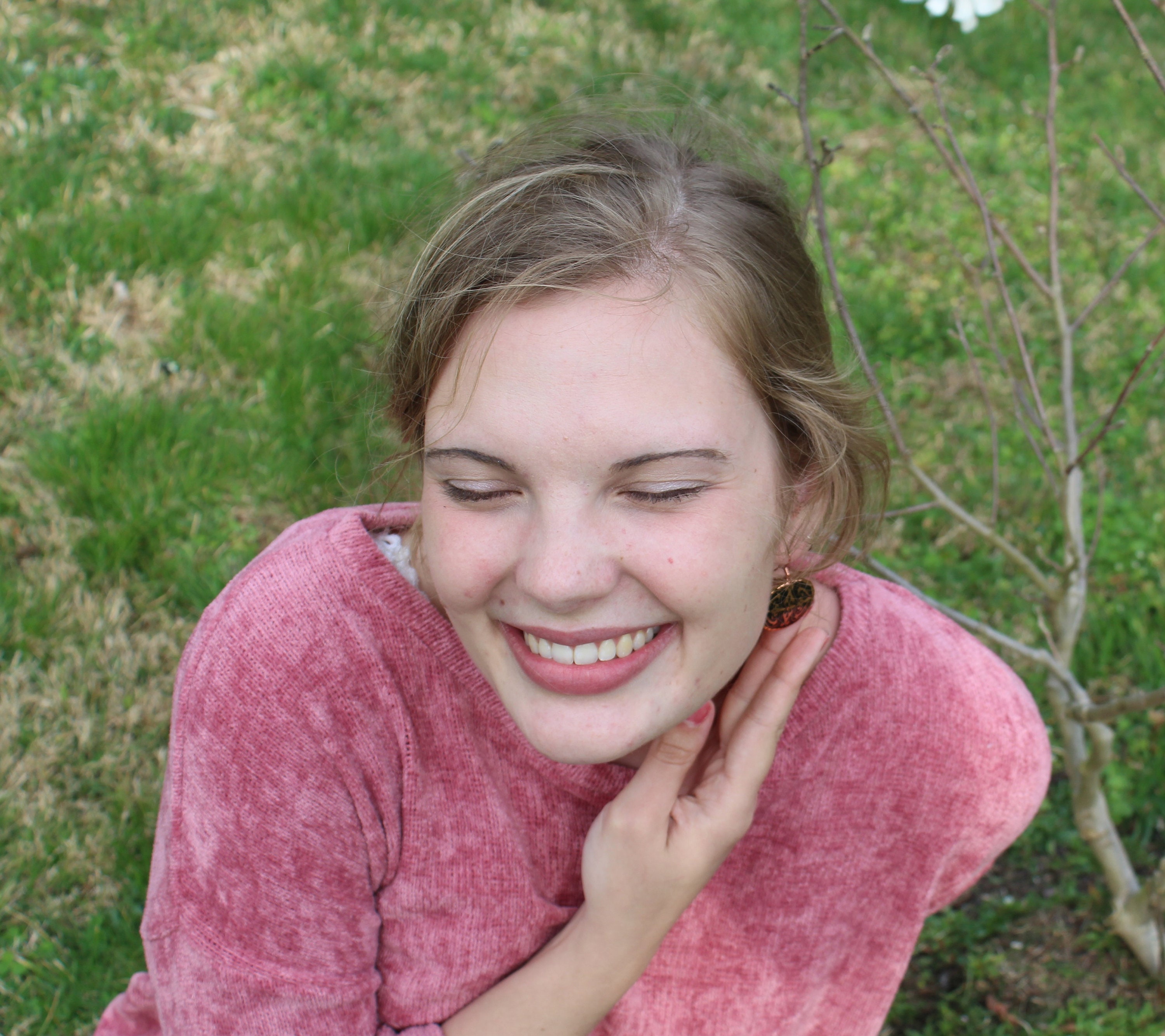 Painted and Etched Copper Earrings Etsy UK