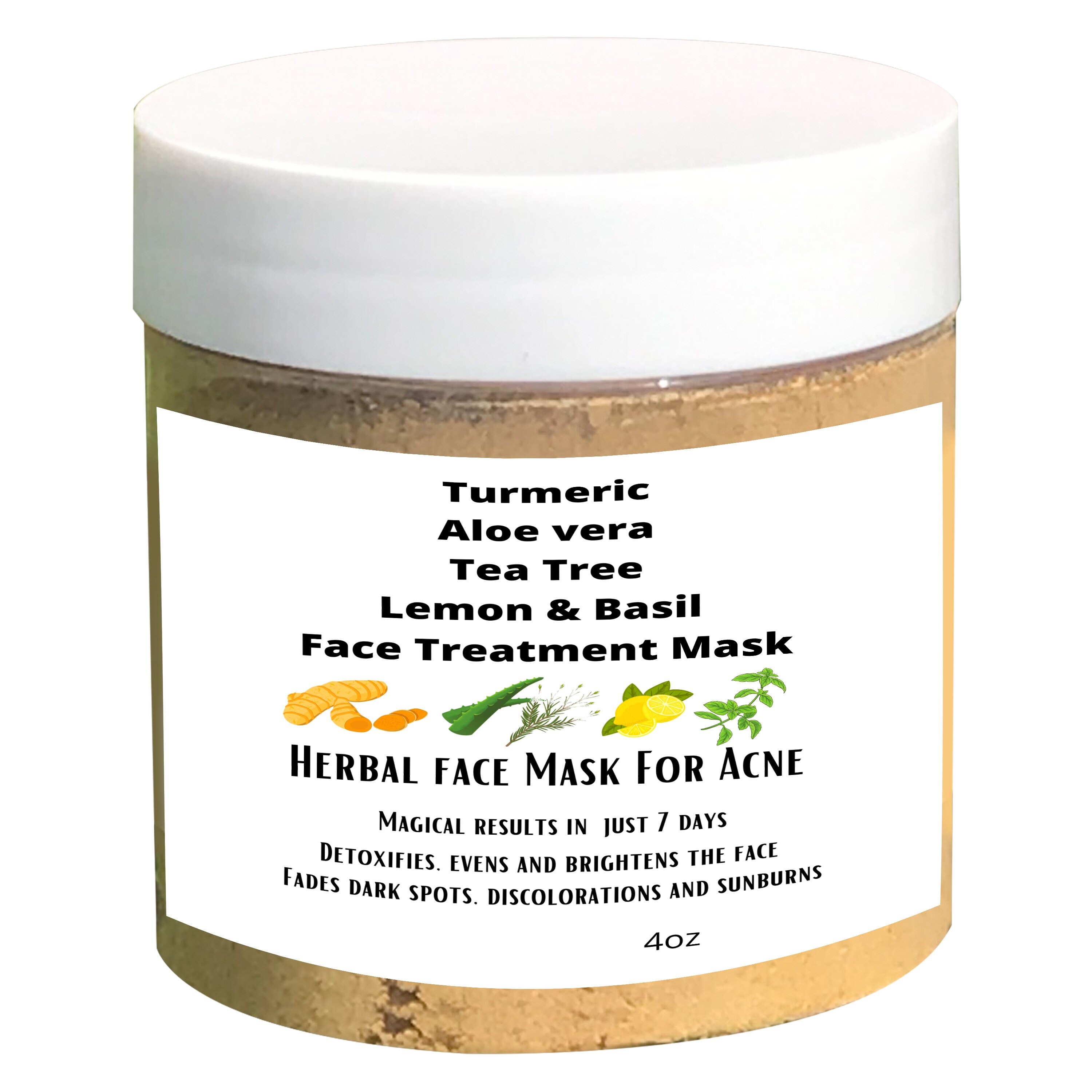 Aloe Vera Turmeric powder Face Mask For Acne Dark Spots Etsy