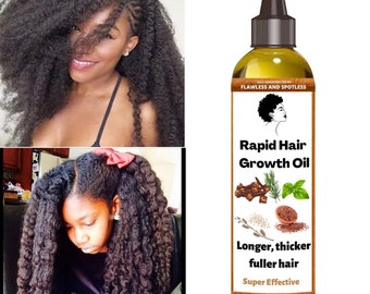 Rapid Hair Growth Oil, Hair Growth, Thicker Hair, Longer And fuller Hair, Fast Hair Growth Oil