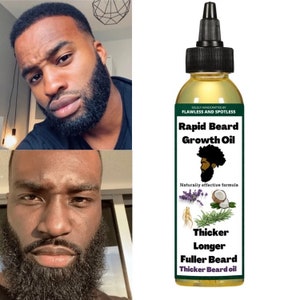 Instant Beard growth oil, men beard oil, thicker and longer beard, men hair growth, fast beard growth oil