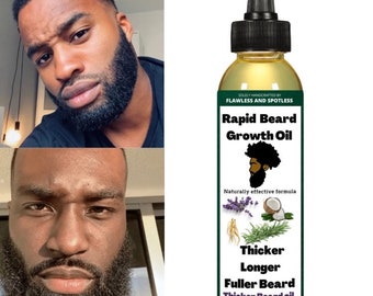 Instant Beard growth oil, men beard oil, thicker and longer beard, men hair growth, fast beard growth oil