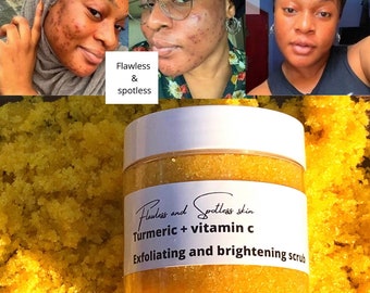 Turmeric Scrub, Dark Spots Remover, Brightening And Exfoliating Scrub