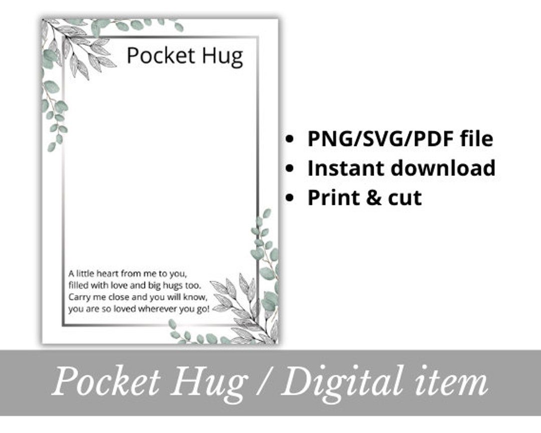 Pocket Hug Card PNG SVG PDF File - Il 1080xN.5798827199 Kw5u 