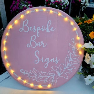 Bespoke Barrel Signs With Personalised Designs Approx 580mm - Etsy