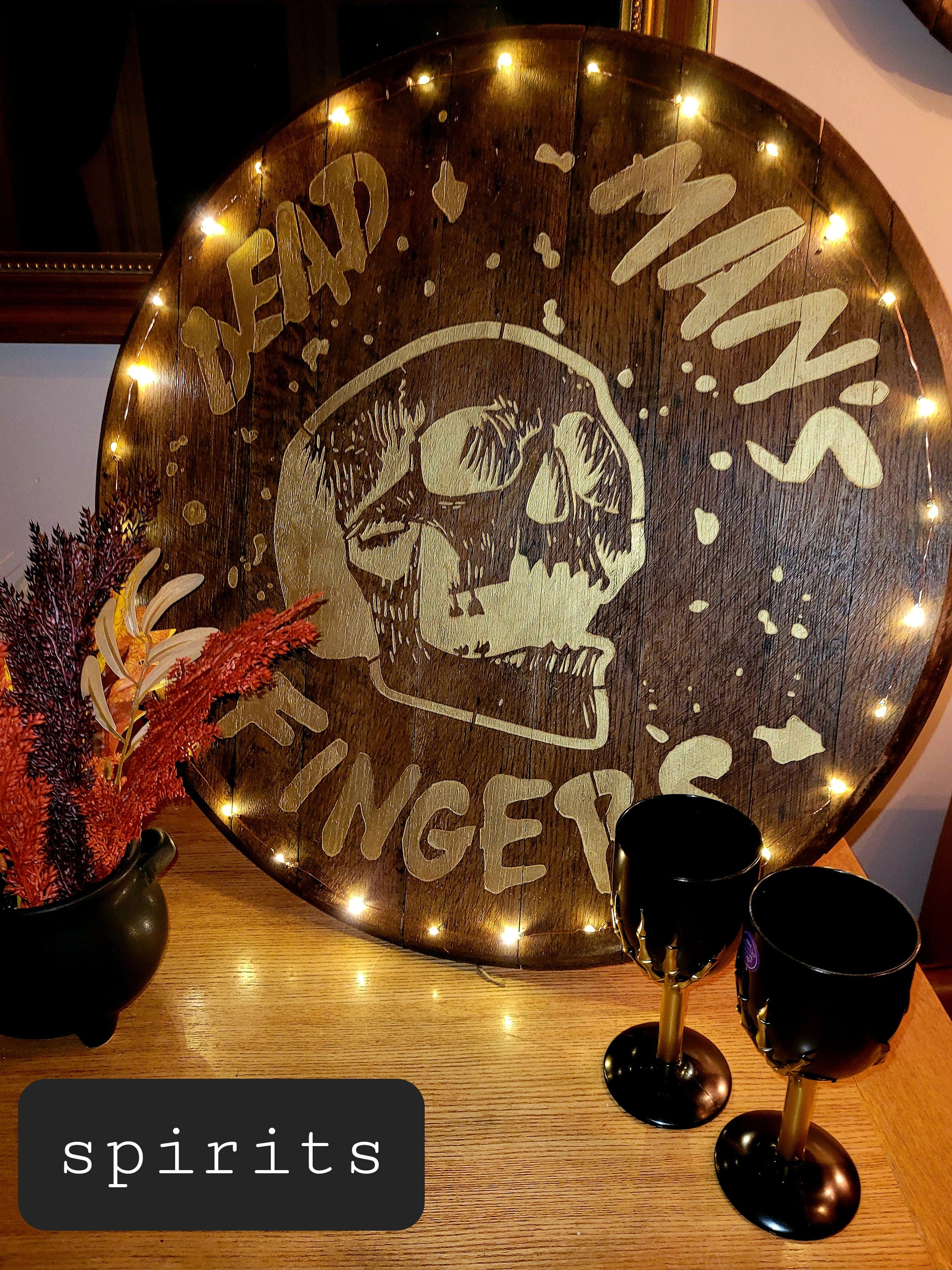 Bespoke Barrel Signs With Personalised Designs Approx 580mm - Etsy