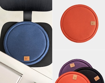 Round felt chair cushions - 40 or 50 cm / Multiple colors / Machine-washable seat pads for dinning chairs