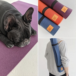 Dog roll-up travel mat / Portable outdoor dog mat / Washable dog travel blanket / Lightweight pet bed / Gift for dog owners