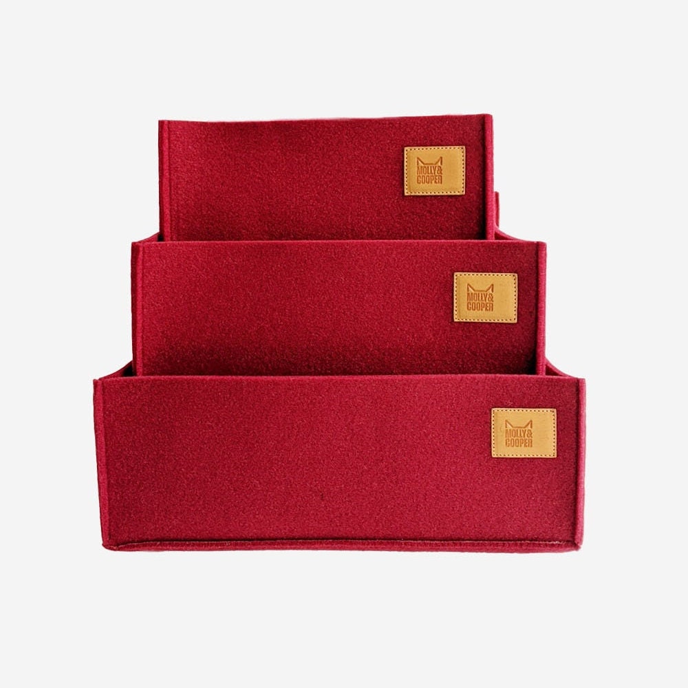 Felt Storage Box New Colors and Sizes / Storage Basket / Shelf Box Organiser / Felt Derived From