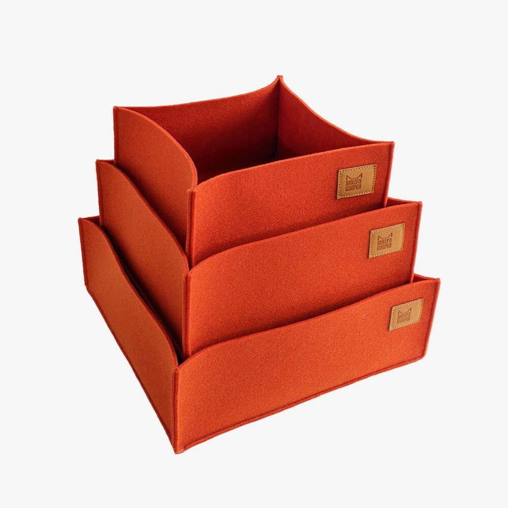 Felt Storage Box New Colors and Sizes / Storage Basket / Etsy Australia