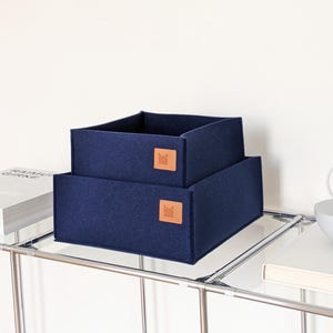 Filz Aufbewahrungsbox / Aufbewahrungskorb / Regalbox Organizer / Filz aus dem Recycling von Plastikflaschen